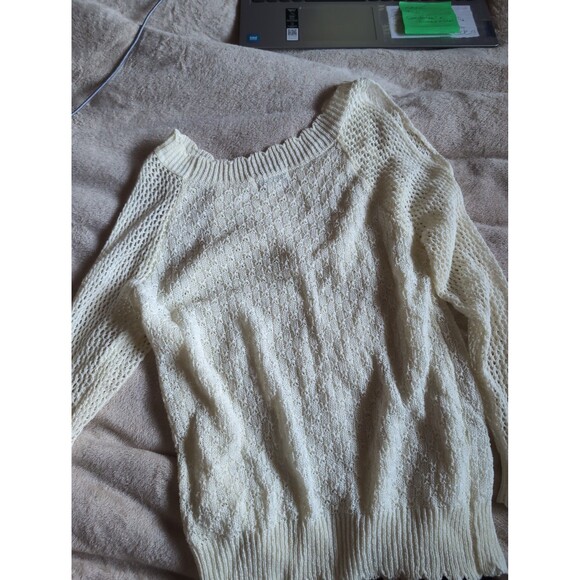 Molly Bracken lace long sleeve sweater top size s/xs - Picture 5 of 5